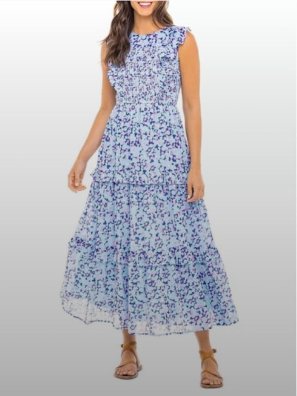 💙 BANJANAN Iris Dress, Blue, Large 💙